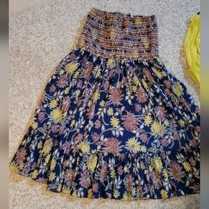 Vintage Gordon L Clark Dress AND Bright Yellow Sheer Shirt